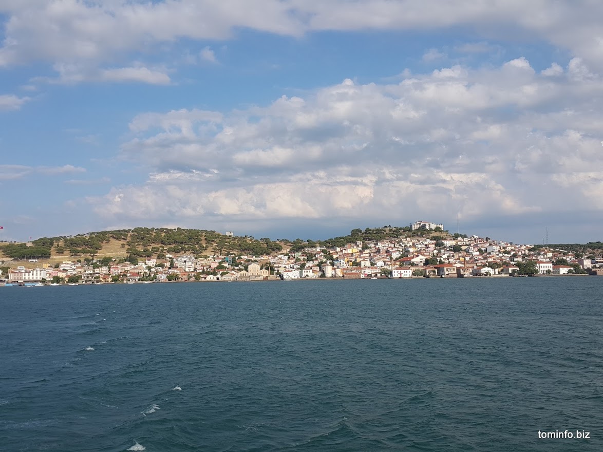 Blick zurück nach Ayvalik